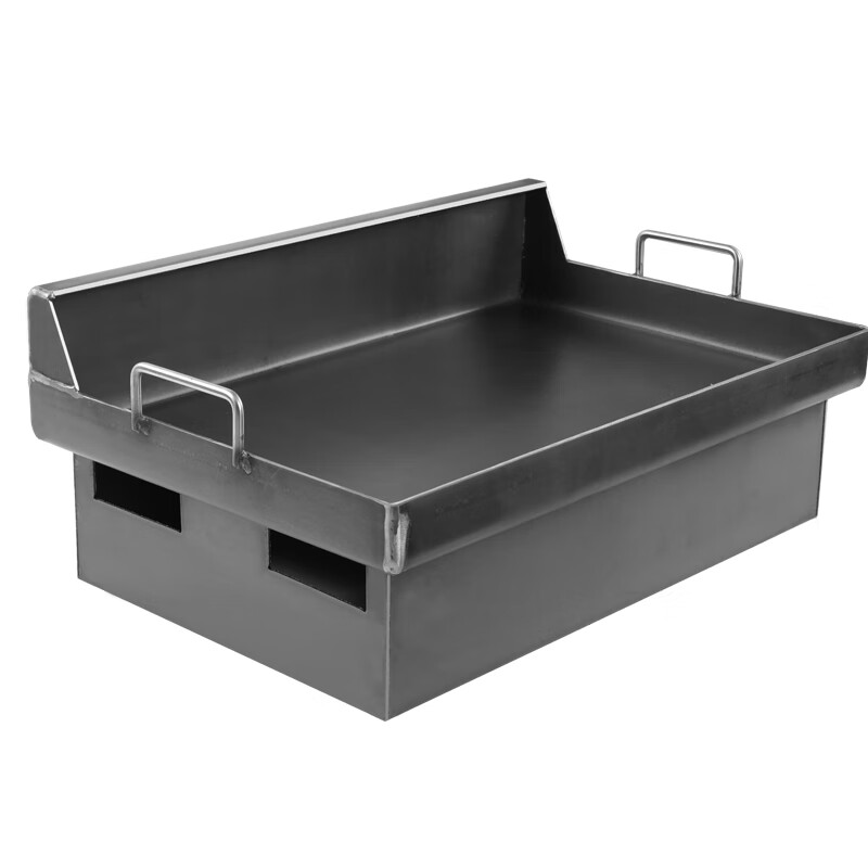 Axis Teppanyaki Fried Rice Commercial Stalls Professional Teppanyaki Equipment Egg-filled Pancakes Grilled Cold Noodles and Tofu The same grill pan as the Internet celebrity Side opening 8MM thick Length 60x Width 50CM + single stove