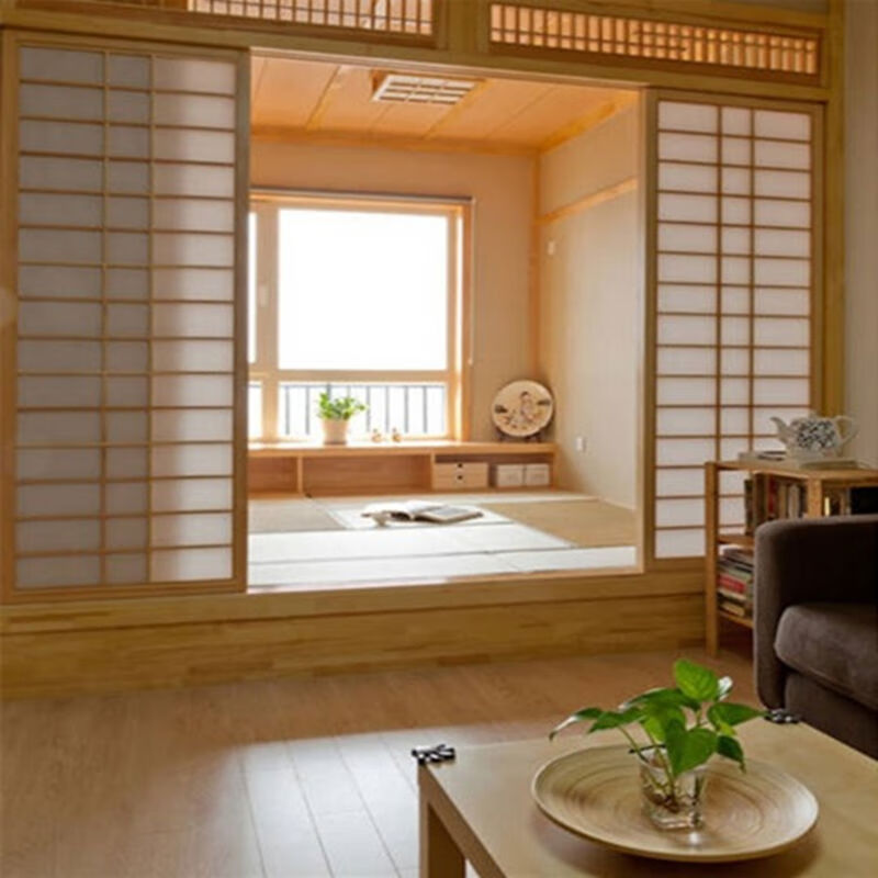 Taobao Spring and Autumn Solid Wood Japanese-style Japanese Room Chinese-style Study Room Balcony Living Room Room Bedside Table Integrated Overall Customized Tatami Measurement Deposit