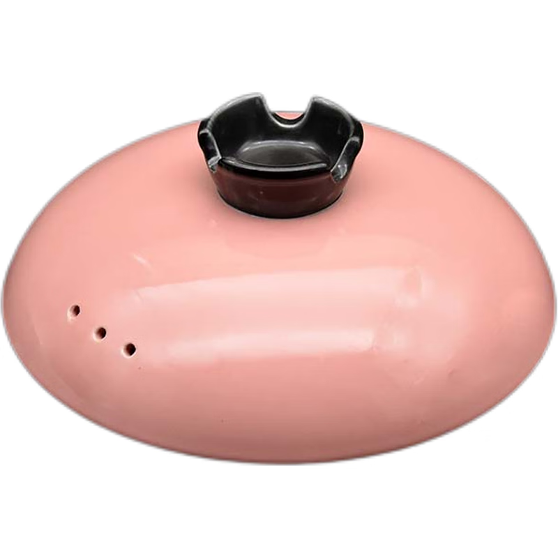 Fantasy ceramic casserole lid single lid with lid round pot lid soup pot universal soup pot accessories pure printed lid non-slip lid panda white 20cm one pack