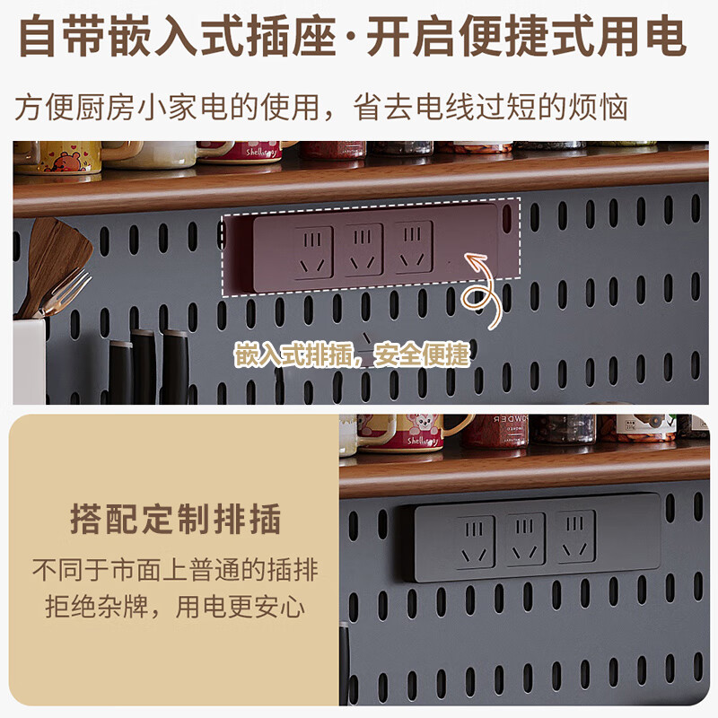 Huixun Nordic sideboard solid wood tea cabinet home restaurant integrated wall high cabinet living room simple cupboard storage wine cabinet FAS grade rubber wood without veneer black walnut color # 160cm*40cm*173cm