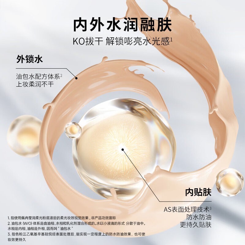 PIARA liquid foundation, radiant and soft light foundation, natural fit, not easy to come off, brightening, Valentine's Day gift for girlfriend, liquid foundation four-pack