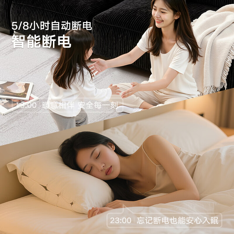 Dajiang Carpet Living Room 2025 New Light Luxury Premium Electric Floor Heating Pad Removable and Washable Carpet 1.6x2.4M (carpet surface only)