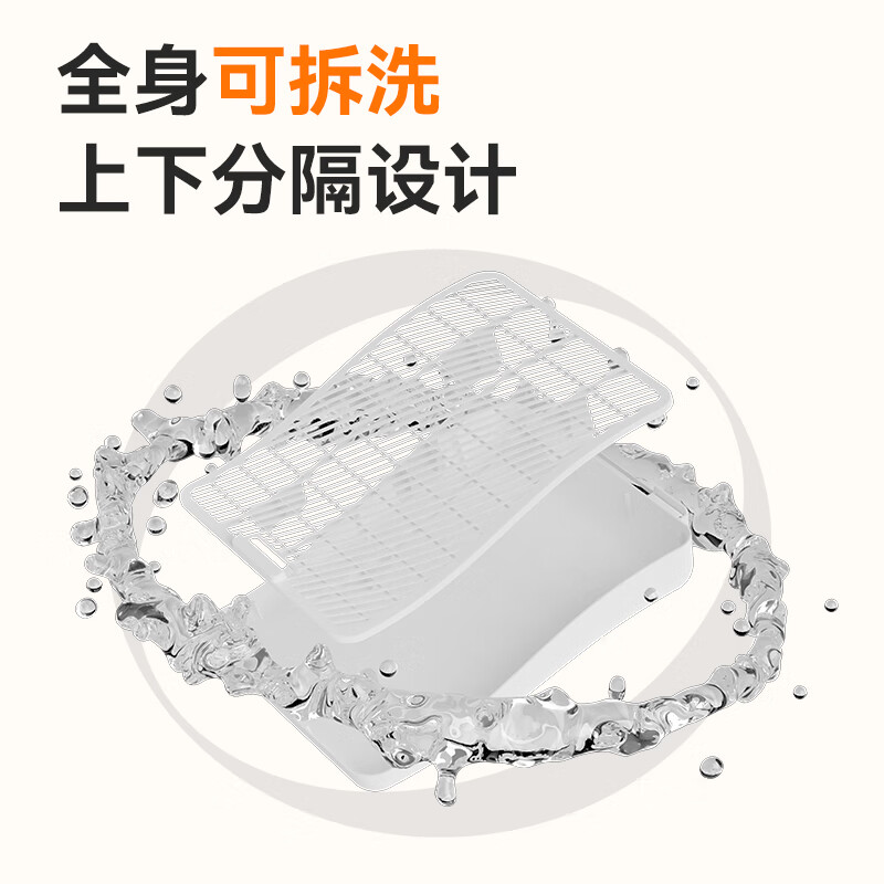 Leyoupai cat litter mat cat litter basin sand control heightening pedal anti-bringing out double-layer cat litter control mat cat toilet litter control table yellow