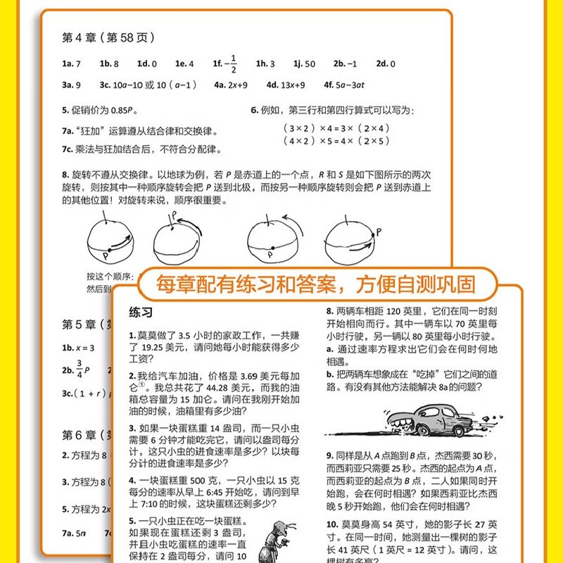 Comic Algebra, a new work in the comic subject series, an algebra course tailor-made for primary and secondary school students by popular science cartoonists from the Harvard Department of Mathematics, fun popular science, knowledge comics, leisure reading, cultivating interests, young people's books, primary school to junior high school, CITIC Press popular science books recommended reading