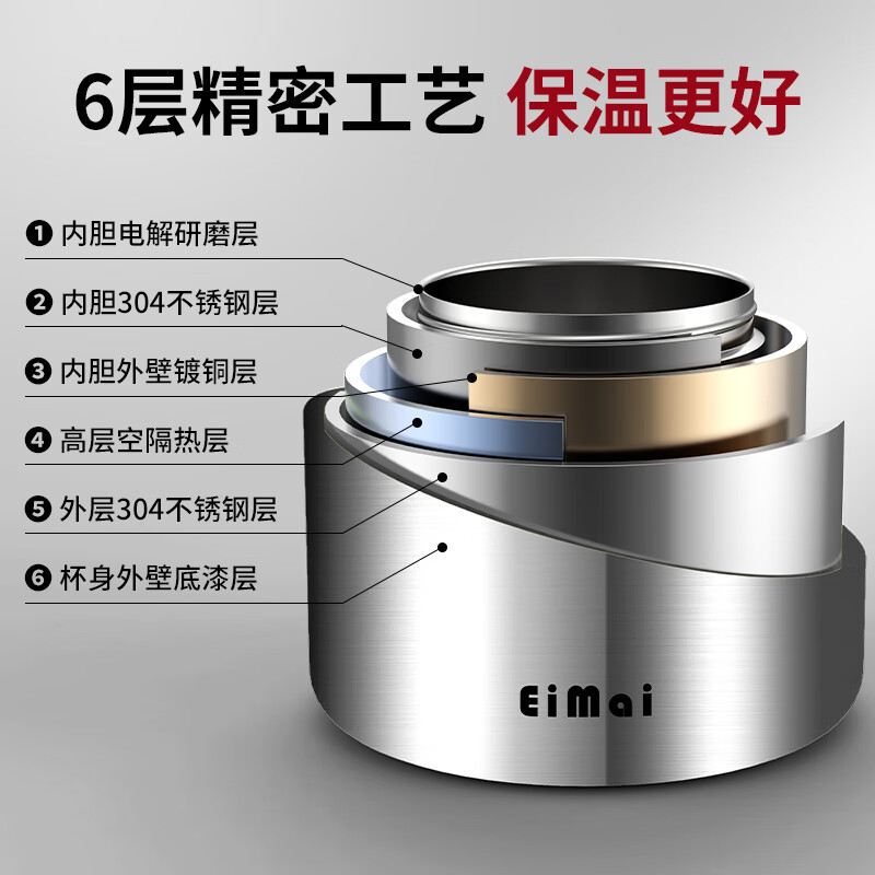 Aoyanlai stainless steel lunch box 24h insulation 2025 new office lunch box newly upgraded freshness lock-non-stick silver four layers-comes with cutlery + insulation bag