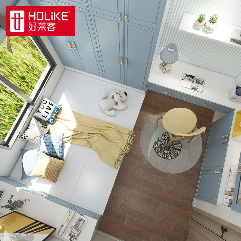 He Jiagong's study room tatami custom-made overall tatami bed wardrobe integrated bedroom furniture tatami deposit customization fee square