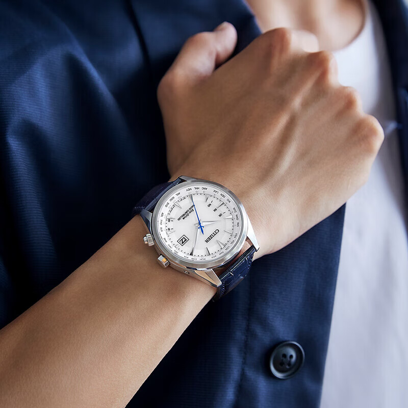 Citizen (CITIZEN) watch light-kinetic energy radio-controlled watch Blue Angel first generation second generation Air Eagle sapphire dual display business casual men's watch CB0270-10A Air Eagle new model