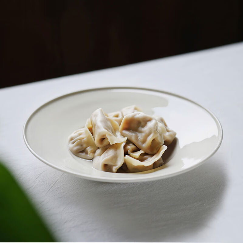 Yusenyi Flying Saucer Plate Flat Plate Tableware Breakfast Plate One-person Fruit Dinner Plate Color Salad Dish Plate Home Large Bowl