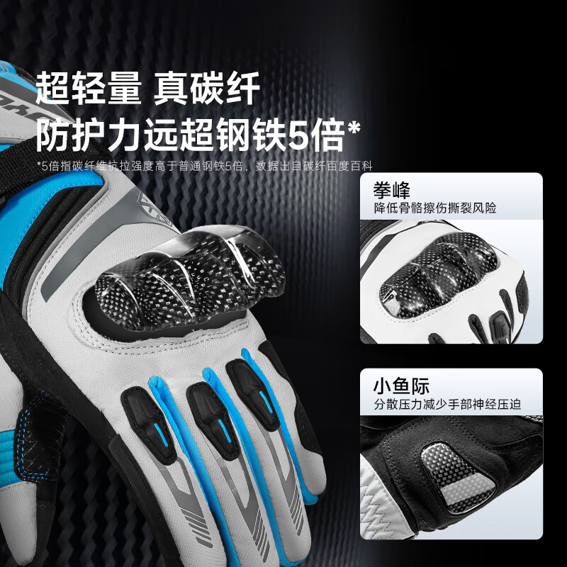 SCOYCO SCOYCO winter cycling carbon fiber protection windproof and warm all-season universal men's and women's MC164-2 black and white XL