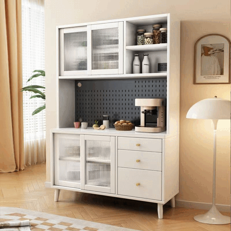 Jingrida solid wood sideboard slate table top wine cabinet tea cabinet home storage wall storage entrance cabinet can be customized dark oak color (solid wood surface) 1.2 meters cabinet - unstable guarantee guarantee*