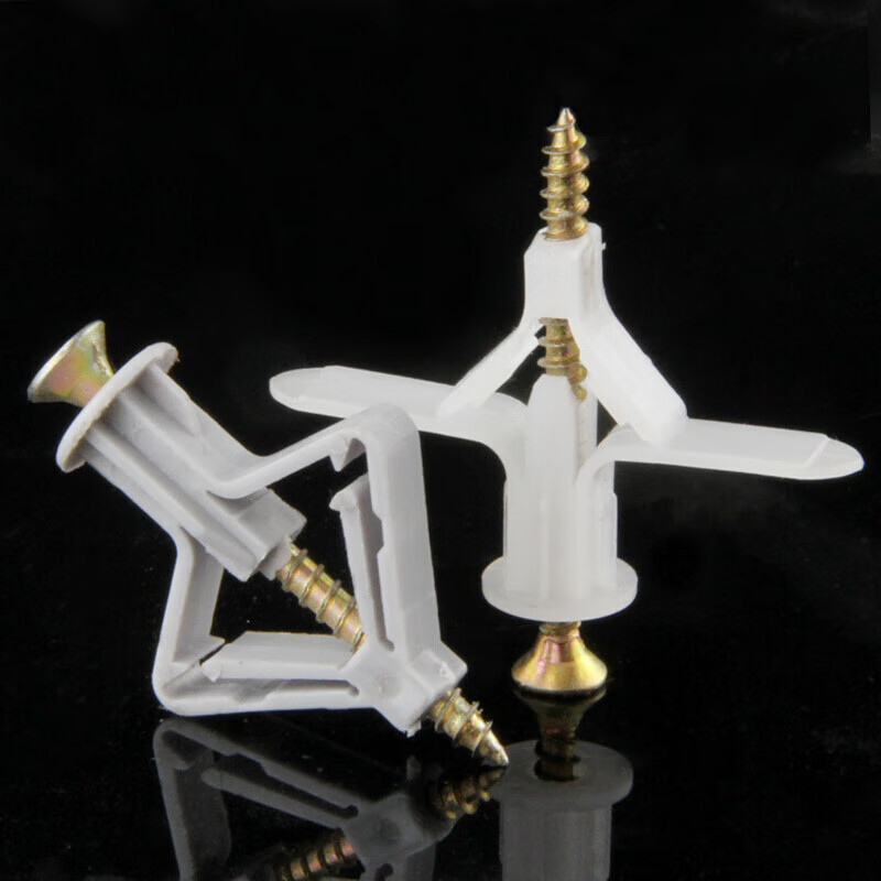 Shengduoshan aircraft expansion pipe gypsum board expansion pipe plastic butterfly type hollow brick expansion screw self-tapping expansion plug rubber plug