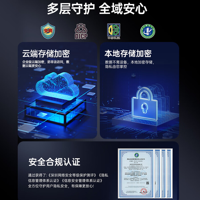 JOOAN dual-camera 16 million surveillance camera wireless wifi network high-definition night vision monitor 360 degrees no blind spots with night vision panoramic PTZ home AI monitoring mobile phone remote