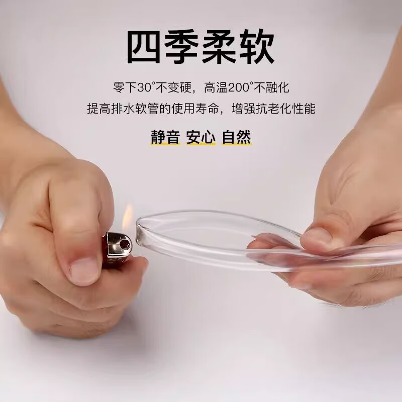 Gusenzhe Electric Water Heater Safety Valve Diversion Hose with Midea Smith Pressure Reducing and Relief Valve Drainage Pipe Drainage Pipe Drip Pipe Floor Heating Drainage Pipe 3 Meters Free Clamp Fixing Sticker