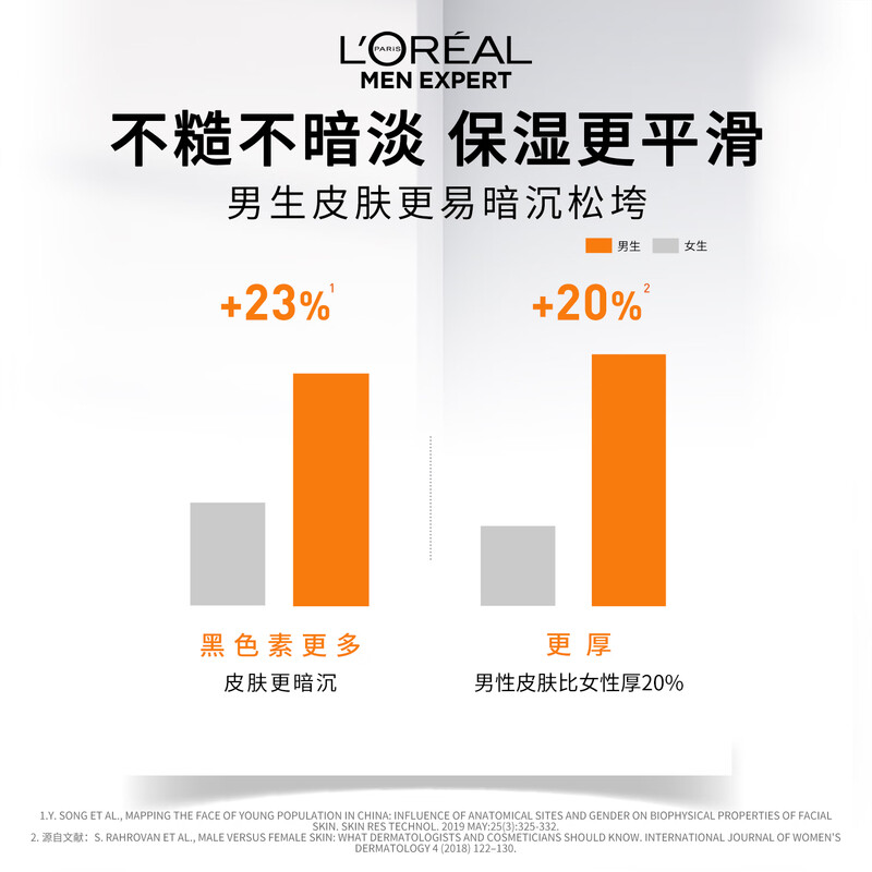 L'Oreal Men's Powerful Awakening Lotion 50ml Autumn and Winter Hydrating Moisturizing Lotion Firming Light Lines Anti-Wrinkle Skin Care Products New Year's Gift