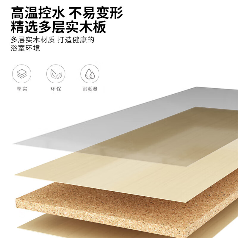 KEGOO bathroom cabinet ceramic integrated washbasin solid wood mirror cabinet combination bathroom washbasin washbasin 70cm K8071