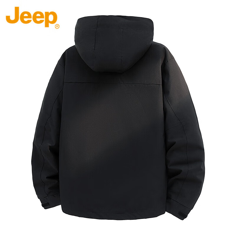JEEP Jeep down jacket for men and women, winter three-in-one assault jacket, warm clothes for men and women, snow mountain 3XL