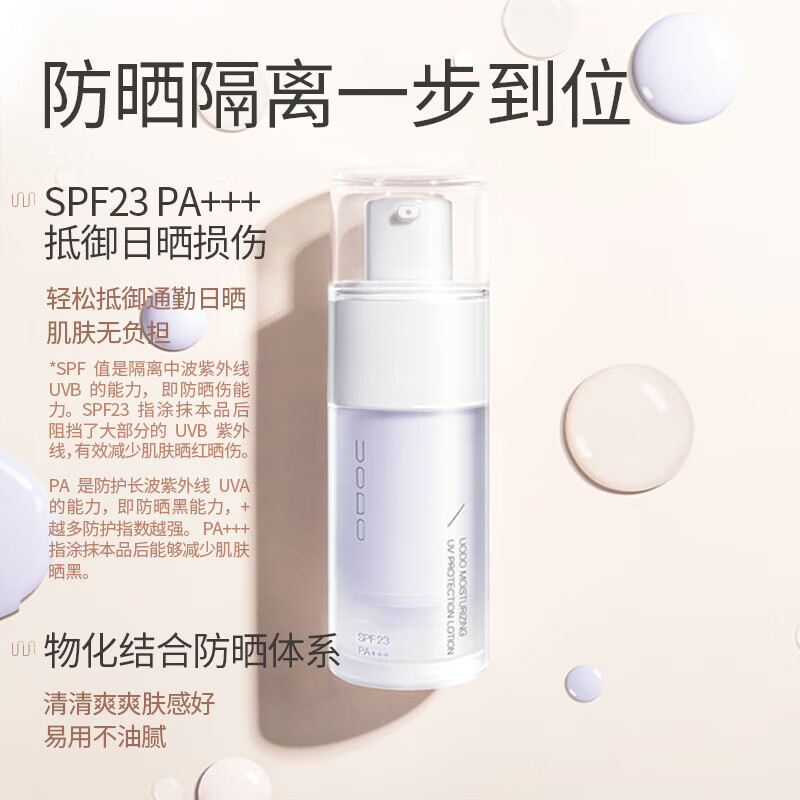 UODO Soft Glowing Makeup Primer Brightens Skin Invisible Pores Oil Controls Concealer Primer Moisturizing and Hydrating for Men and Women Red Skin Sunscreen Isolation Milk #Green Bottle