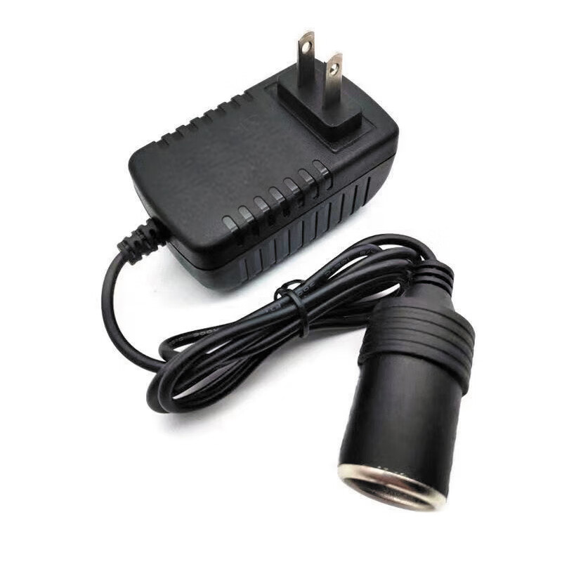 Zhicheng car converter 220V to 12V cigarette lighter port car vacuum cleaner air pump refrigerator to household power supply 2A