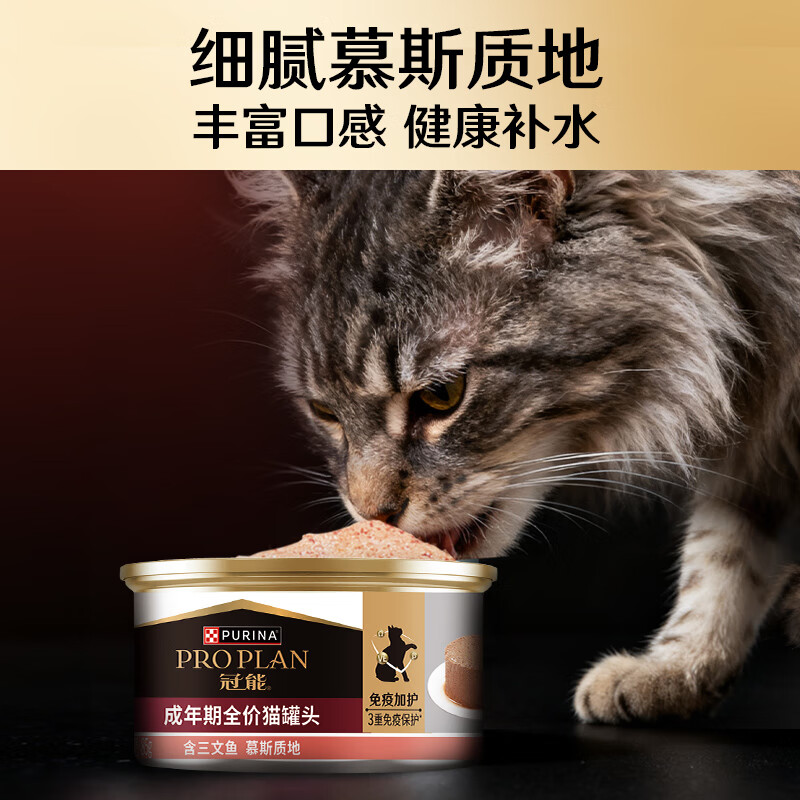 Guanneng full-price adult cat canned food containing salmon 85g*4 cans mousse staple food cans wet food snacks Jingdong self-operated