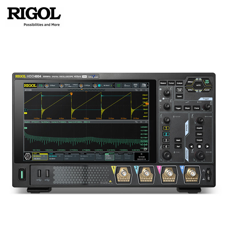 RIGOL Puyuan high-performance digital oscilloscope DHO4204 four-channel 200M bandwidth 4G sampling rate DHO4404 DHO4404 (four-channel 400M)