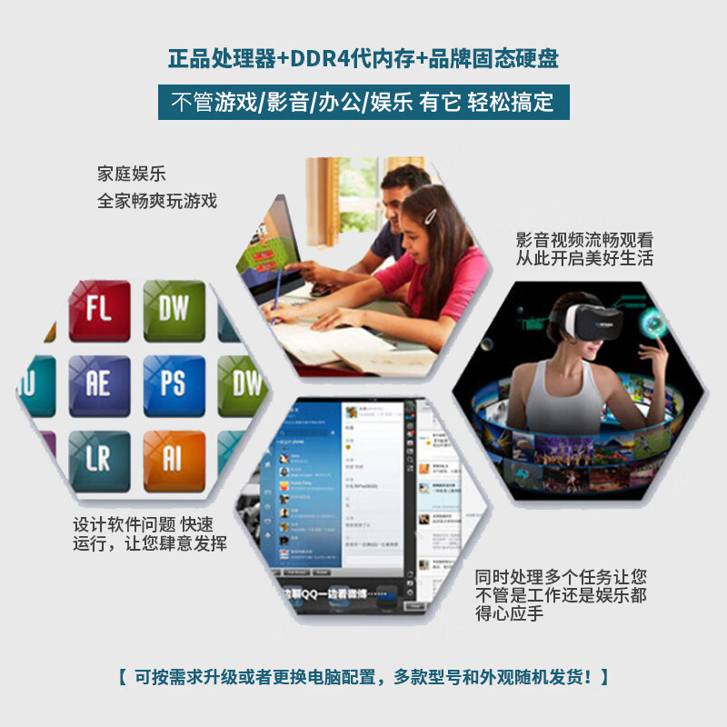 HP commercial desktop computer host 90% new Second-hand home office computer Second-hand design gaming computer Second-hand HP brand desktop computer host 4 i5-6400+16G memory+512G brand solid state