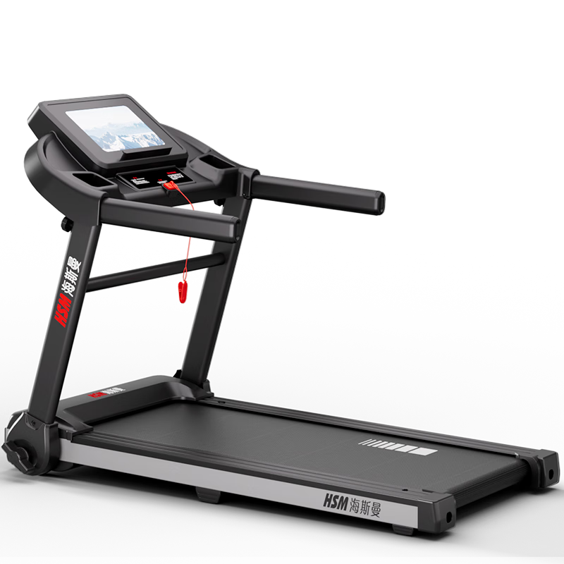 Heisman treadmill, small all-in-one foldable walking machine for home use, special fitness equipment for weight loss, intelligent noise reduction and mute, 10-inch color screen - single function/high peak horsepower motor