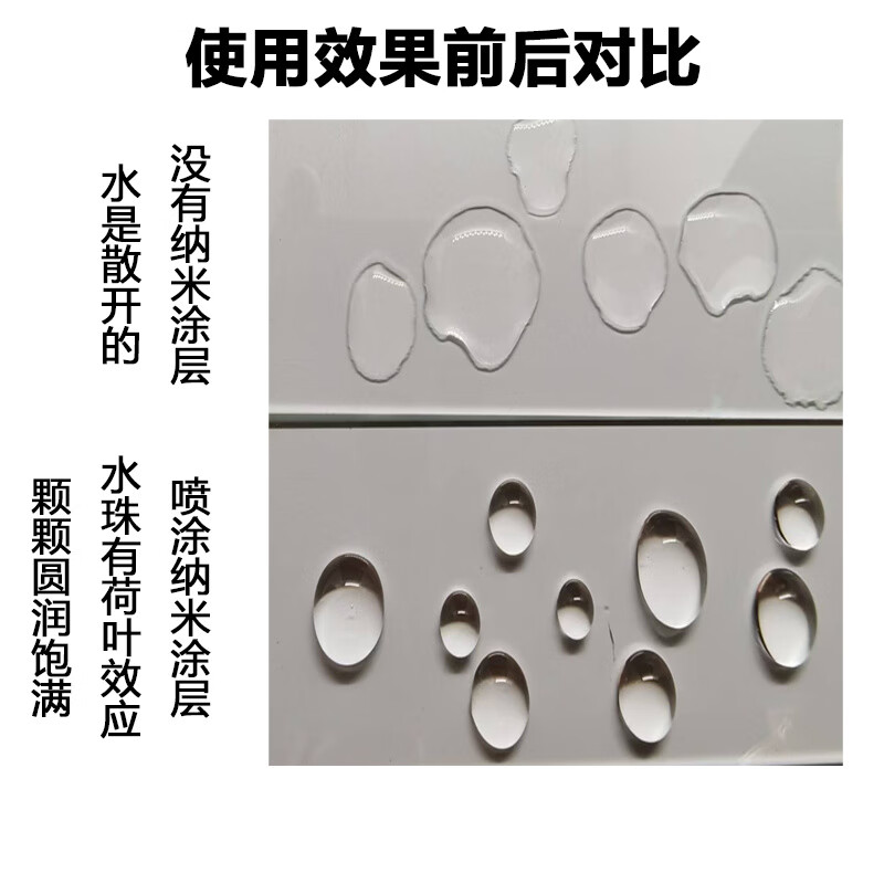 Glass-specific nano-coating mirror nano-coating imitation lotus leaf transparent hydrophobic agent bathroom room waterproof spray material 1000g