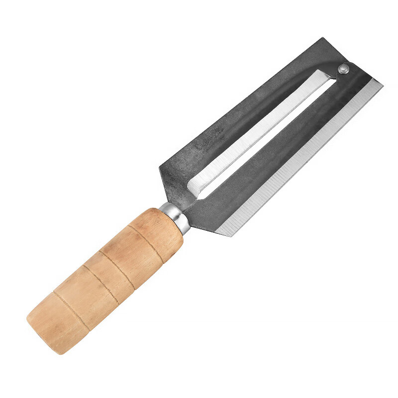 Zhang Xiaoquan old-fashioned sugar cane peeling knife thickened commercial sugar cane peeling knife stainless steel right left hand peeling knife pineapple knife carbon steel_right hand extra large sugar cane knife