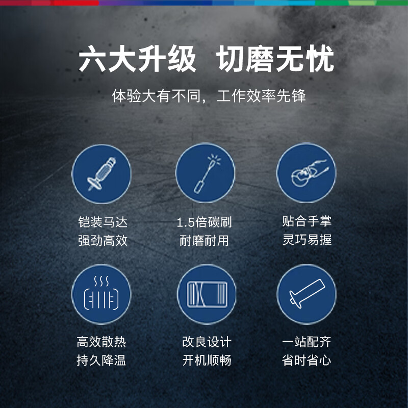 Bosch (BOSCH) angle grinder polishing and cutting machine cutting and polishing weld scar polishing powerful high efficiency low noise 710 watt GWS700