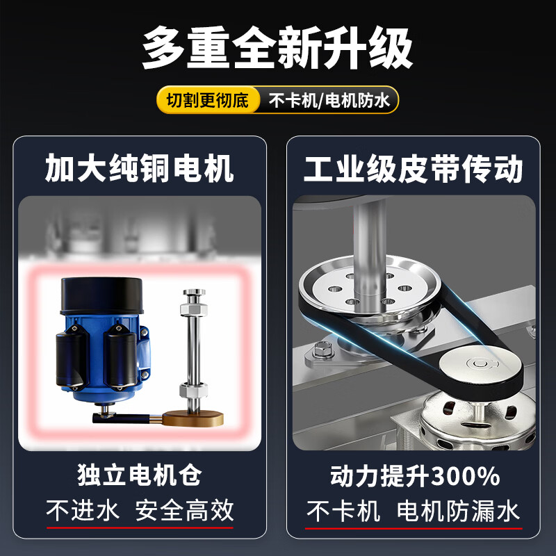 Gu Nong vegetable shredder, chicken feed, vegetable shredder, farming vegetable shredder, sweet potato vine grass shredder, small household shredder, corn kernels, 2500W pure copper, thickened stainless steel barrel