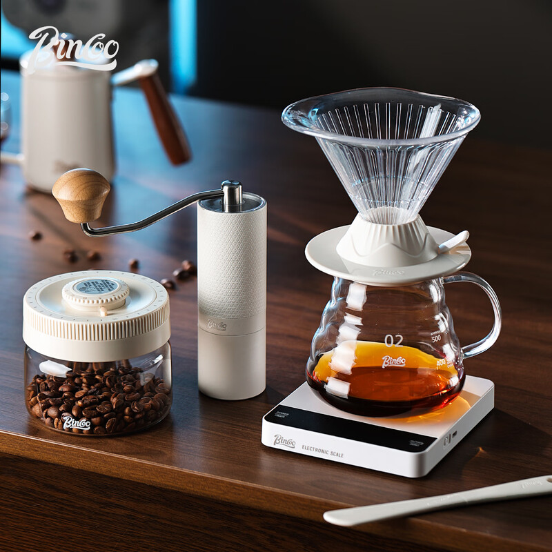 Bincoo hand-brewed coffee funnel smart cup v60 filter cup base soaking stir stick sharing pot utensil set