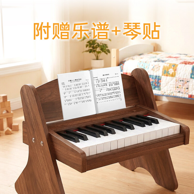 Bei Duochen wooden small piano children's beginner boy and girl baby enlightenment toy birthday gift mini electronic keyboard