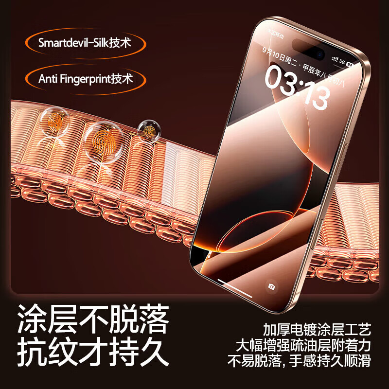 Flash magic suitable for 16/16pro tempered film 16prox mobile phone film 15 non-full screen 16 high definition anti-fingerprint 15 protection enhanced version 2 pieces + 16Plus/15Plus