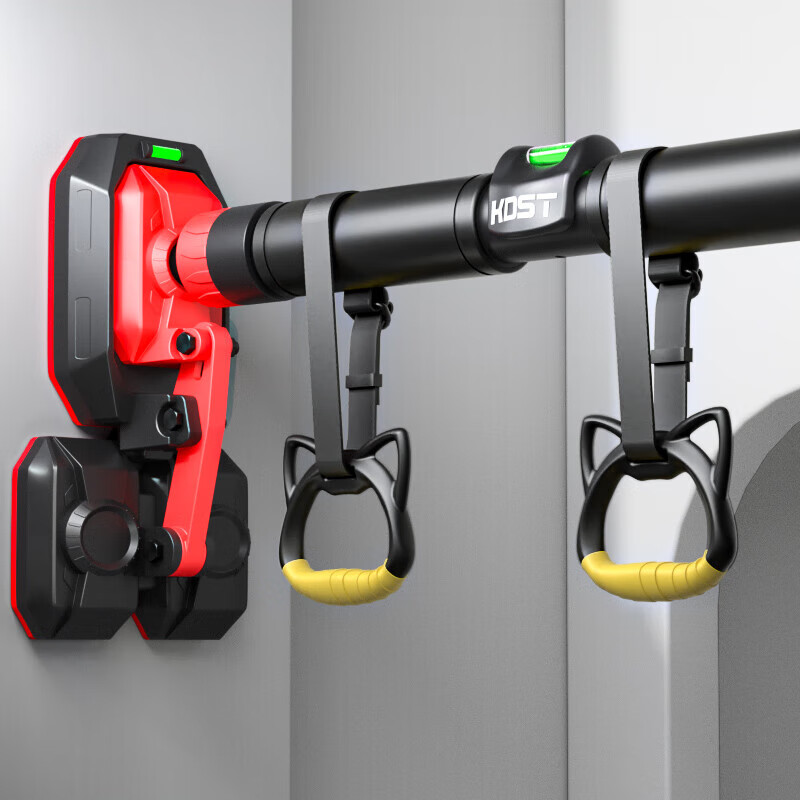 KDST door-mounted horizontal bar home indoor children's punch-free wall pull-up device horizontal bar home fitness equipment tripod plate anti-slip model + three levels 96-135CM - load bearing 2360 catties