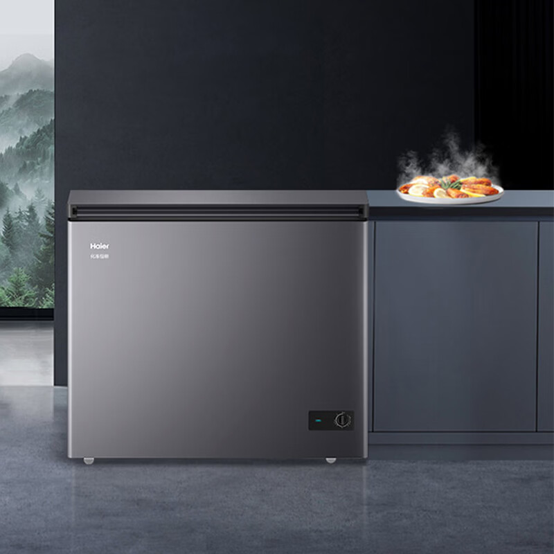 Haier Freezer Small household large-capacity frozen fresh-keeping horizontal top-door refrigerator 200 liters/300 liters first-class energy efficiency and energy saving dual-purpose small refrigerator without frequent defrosting 228 liters -35 deep cold丨PCM steel plate liner丨triple antibacterial
