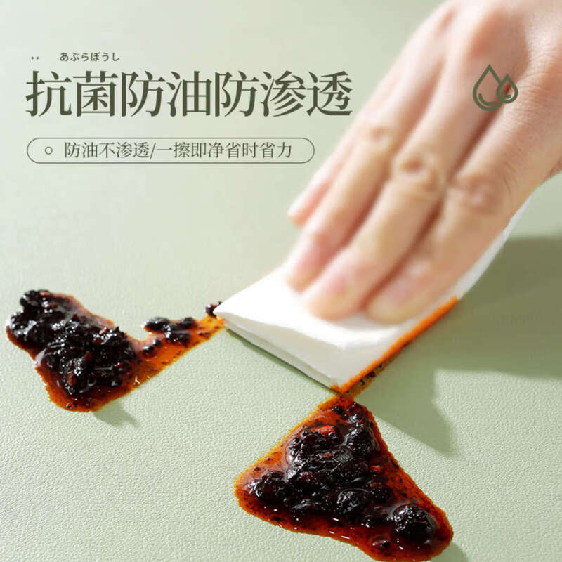 Curtain insulation mat PVC dining table mat coffee table TV cabinet desktop protection mat waterproof and oil-proof no-wash anti-scalding tablecloth mat quiet gray 80*150cm