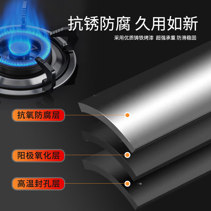 Shuangwei embedded desktop gas stove bracket anti-slip stove shelf milk pot rack pot rack stove bottom bracket bracket accessories 185MM diameter RZ-bracket 04