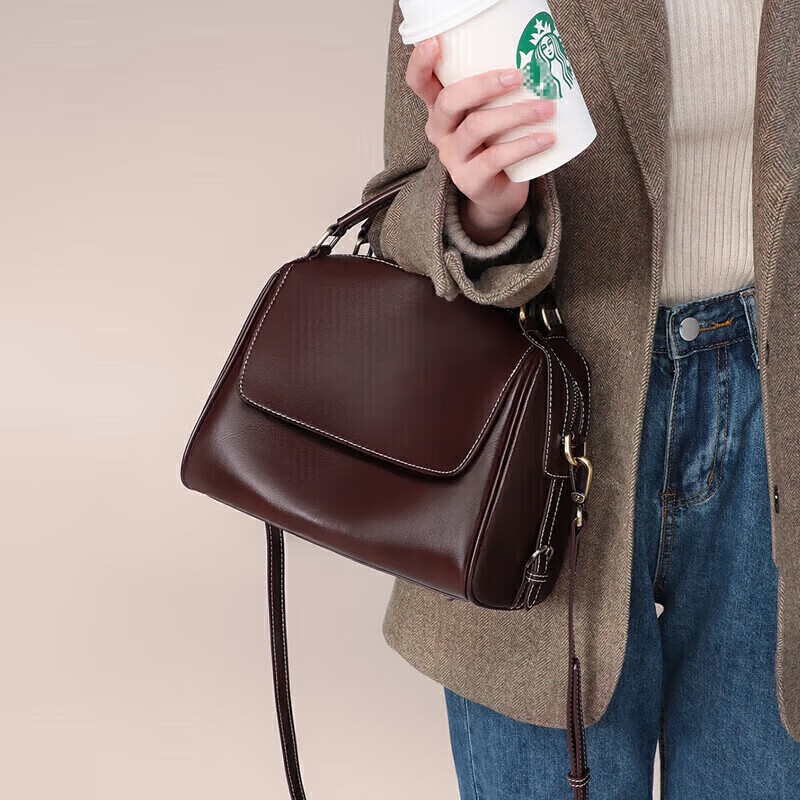 YUYULA cowhide bag women's bag crossbody tote bag large capacity brand shoulder bag birthday New Year's Day gift for girls and girlfriends