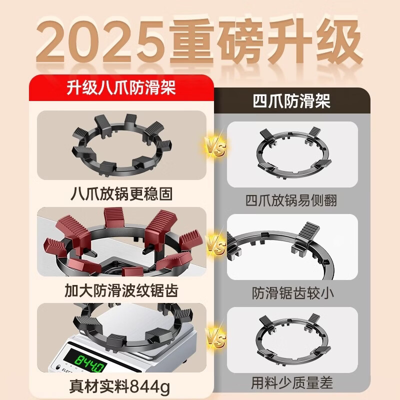 Jingmei gas stove bracket gas stove bracket gas stove table anti-slip bracket four claws five claws universal windproof fire cover