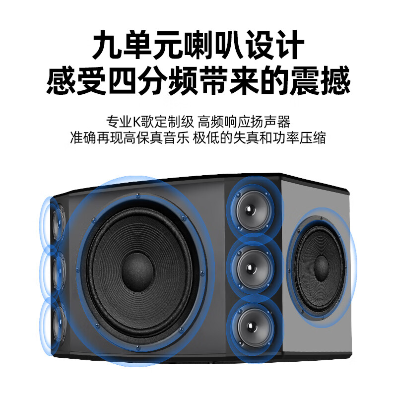 Philips (PHILIPS) CSS1350 home ktv singing equipment karaoke audio 10-inch four-way nine-unit high-power professional karaoke home conference classroom training stage performance speaker