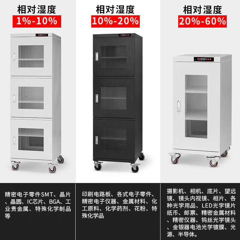 Fleish industrial moisture-proof box IC chip drying cabinet electronic components dehumidification cabinet intelligent nitrogen cabinet ultra-low humidity intelligent temperature control model 110800L temperature adjustable 1-60 degrees Celsius 0L