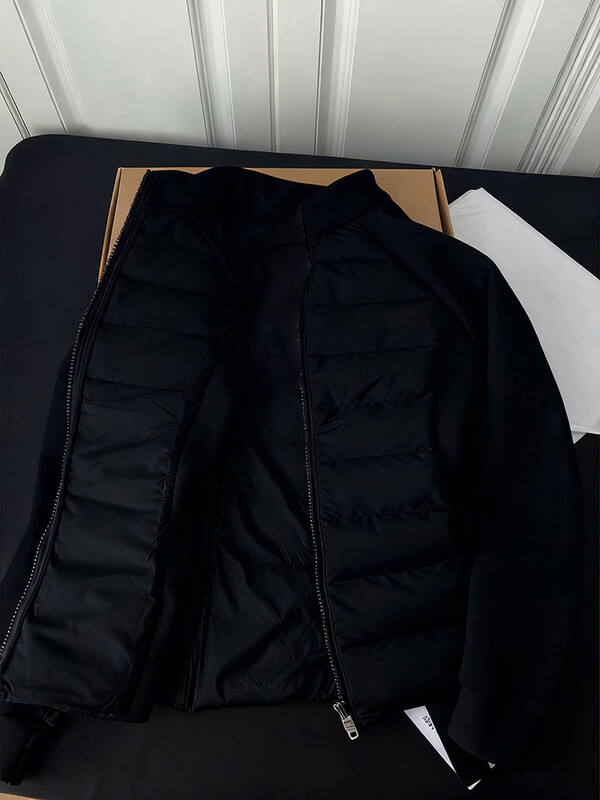 Shelley Jones American Outdoor Rib Down Jacket Men's Winter Slim Sports Jacket Light Couple Jacket Liner Off-white Down Jacket XL Recommended 120-140 catties