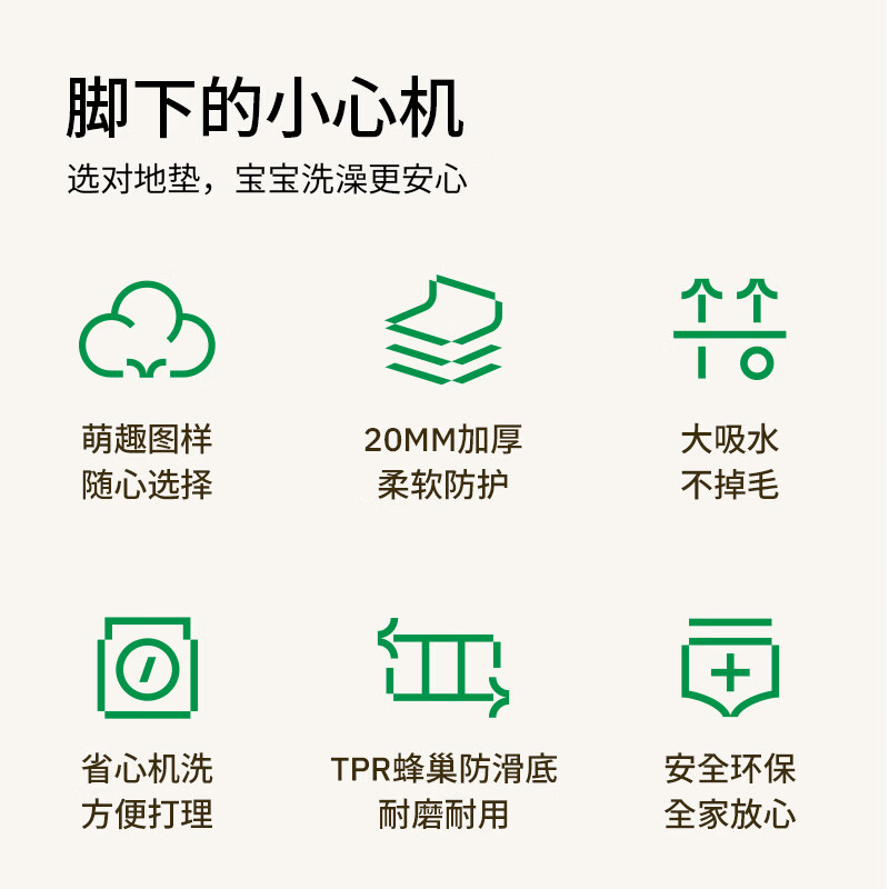 COMICOMI Bedside Carpet Bedroom Bedside Carpet Mat Plush Bedside Mat Room Children's Thickened Floor Mat 60*80cm