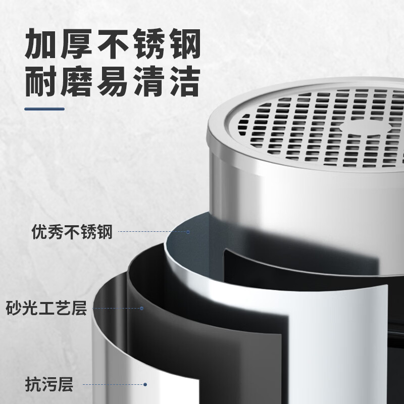 Supercloud stainless steel trash can ash bucket smoking extinguisher with ashtray vertical commercial hotel elevator entrance ash column