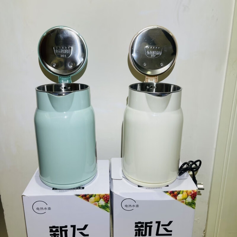 Xinfei (Frestec) 2.5 liter large capacity 304 stainless steel inner tank 55 degree constant temperature thickened thermal insulation kettle Xinfei seamless 6521 model 80 cm line random color 2500ml