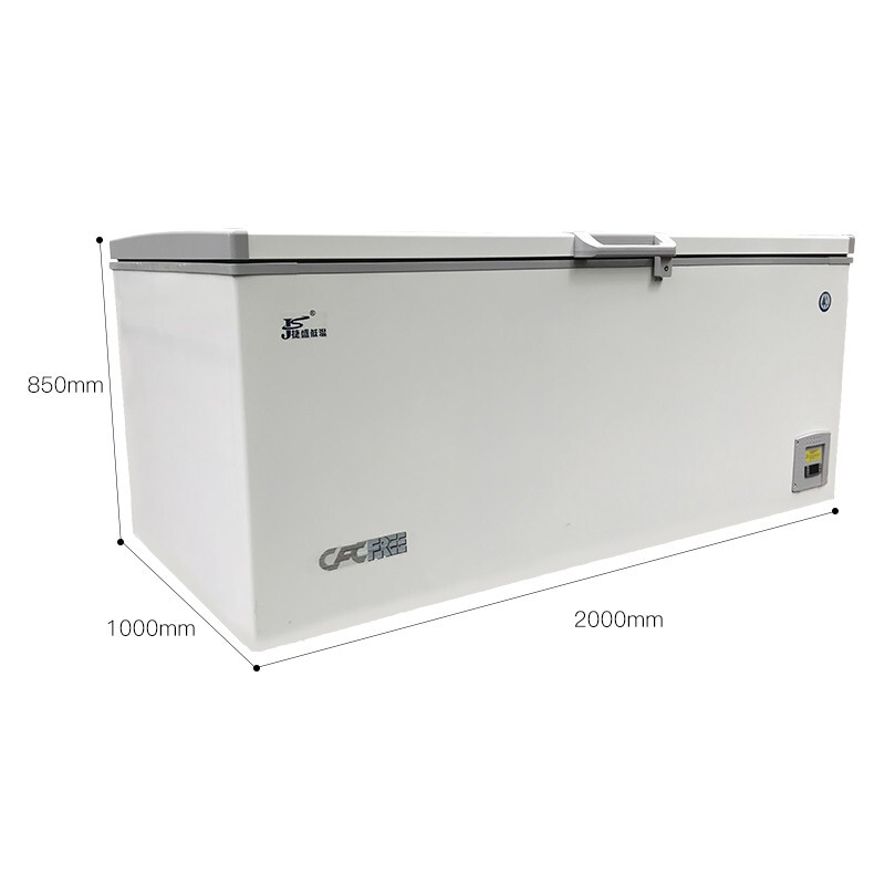 Jiesheng (JS) -50 degrees to 65 degrees ultra-low temperature freezer 1000 liters horizontal large capacity commercial freezer sashimi sea fishing tuna seafood deep freezer minus 65 degrees horizontal machine warranty for three years 1000 liters