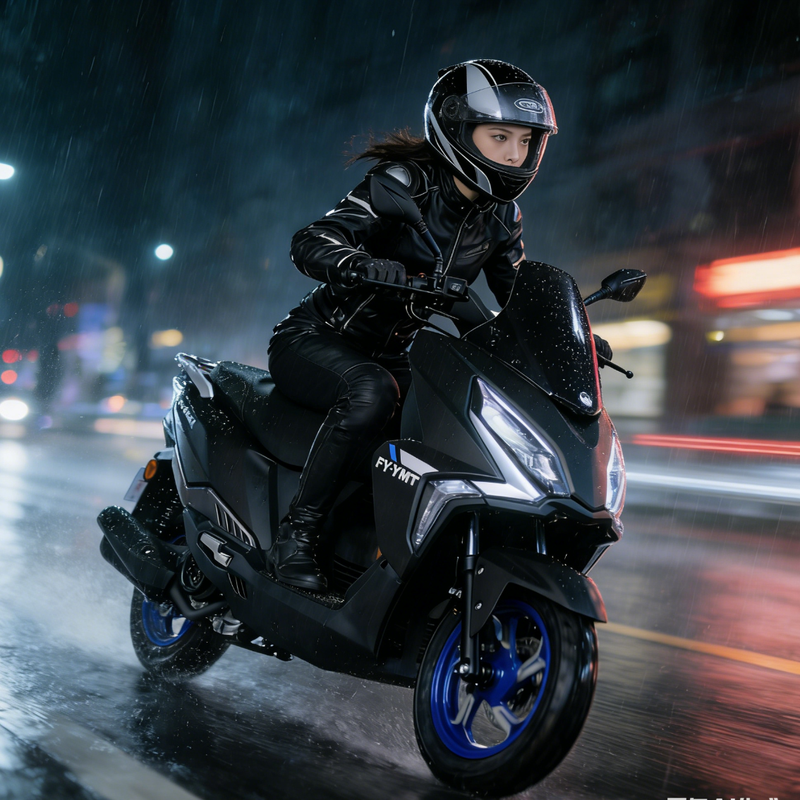 Flying Eagle UFR150 Expedition Edition Fuel Scooter, upgraded configuration, fuel-saving commuting, comes with 26 models of matte black guardrails
