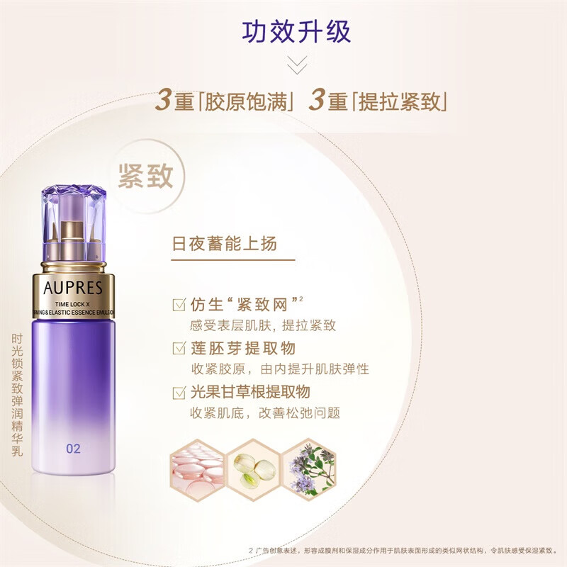 AUPRES Time Lock Rich Moisturizing Lotion Set Firming, Elastic and Moisturizing Skin Care Products Gift Box New Year’s Gift for Girlfriend