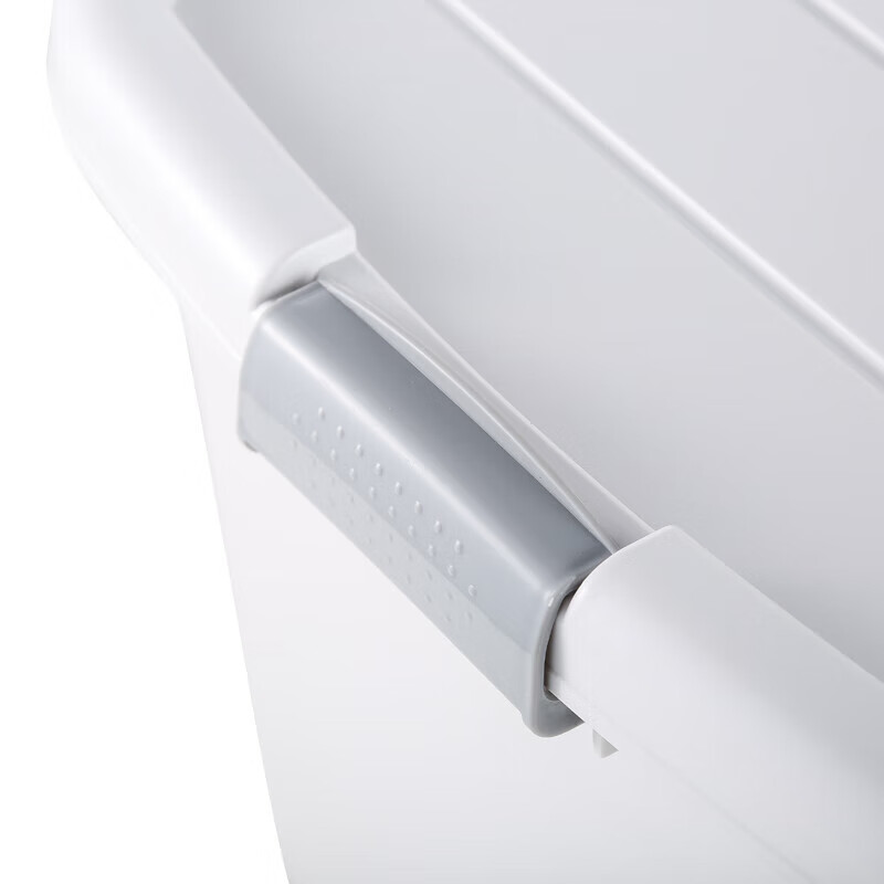 Desktop storage box, portable storage box, household storage box, snacks, toys, toiletries storage box, small size 15L white