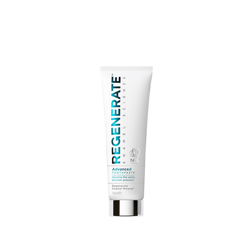 Regenerate toothpaste whitens and repairs tooth enamel containing fluoride for adult toothpaste to remove stains and yellowing imported from France 75ml